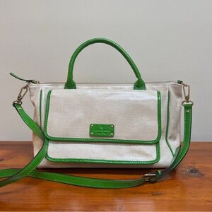Kate Spade cross body coated canvas bag